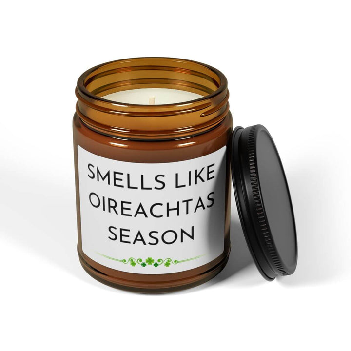 Oireachtas Season Scented Soy Candle (Multi-Size, Amber Jar)